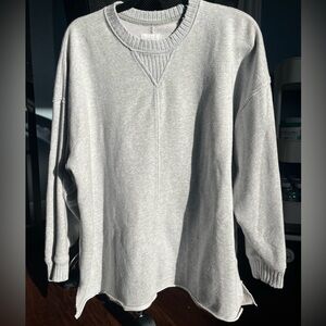 Cozy Gray Oversized Aerie Crewneck